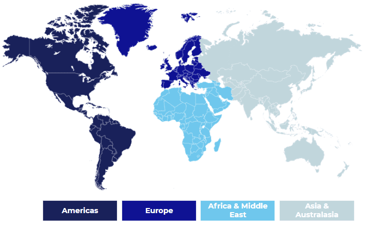 Regional Networks map
